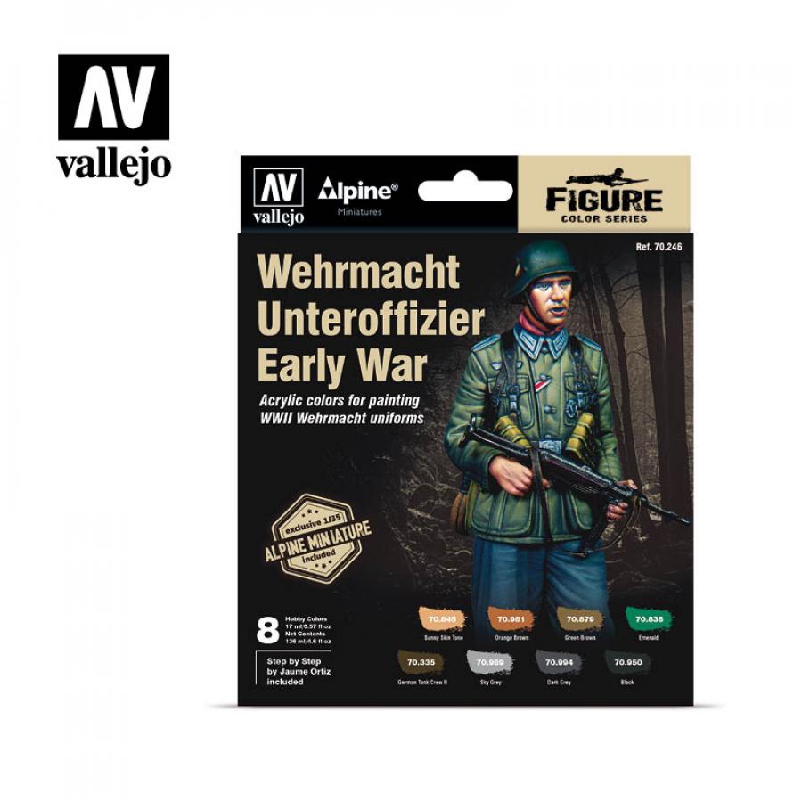 Model color set: Wehrmacht Early War (8x17ml) + Alpine figure