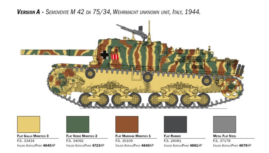 Italeri 1:35 Semovente M42 da 75/34