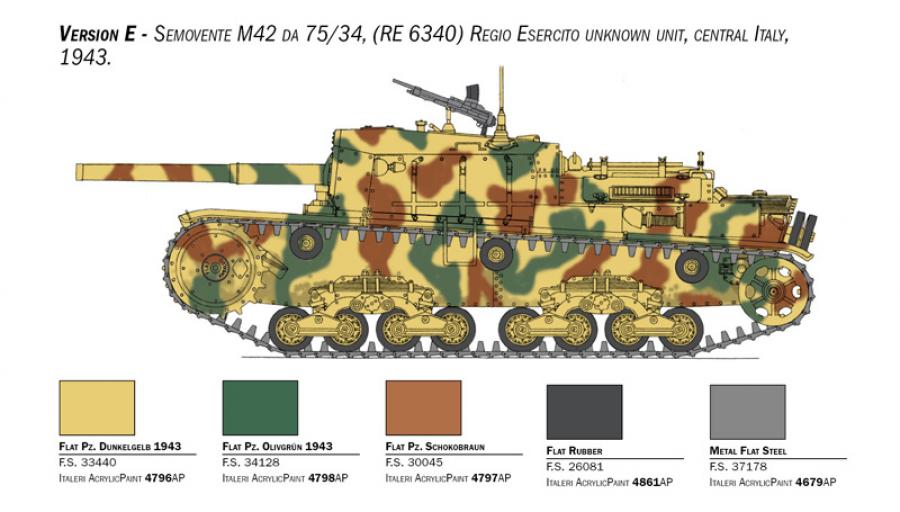 Italeri 1:35 Semovente M42 da 75/34