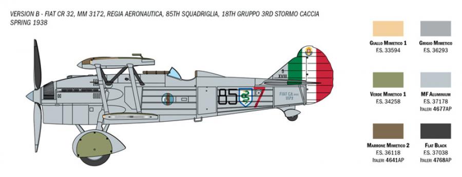 Italeri 1:72 Fiat CR 32 Freccia