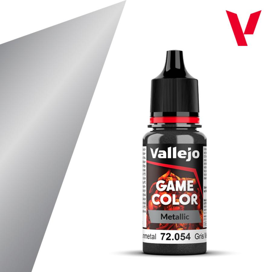 123: Vallejo Game Color Dark Gunmetal 18ml