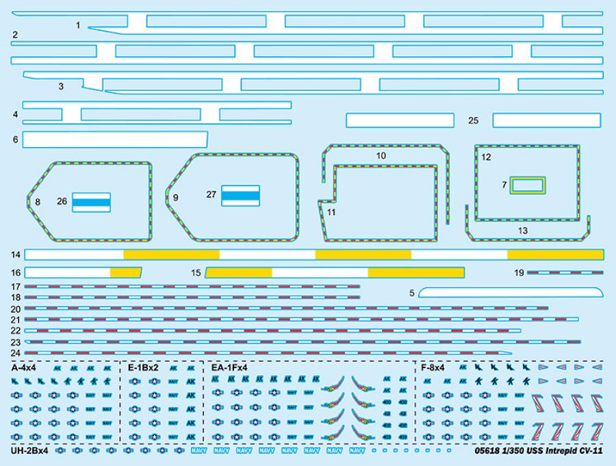 Trumpeter 1:350 USS Intrepid CV-11