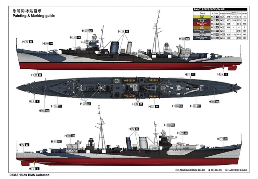 Trumpeter 1:350 HMS Colombo