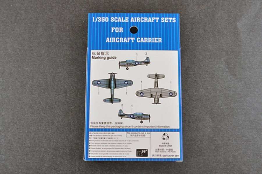 Trumpeter 1:350 SBD-3 DAUNTLESS (4 planes)