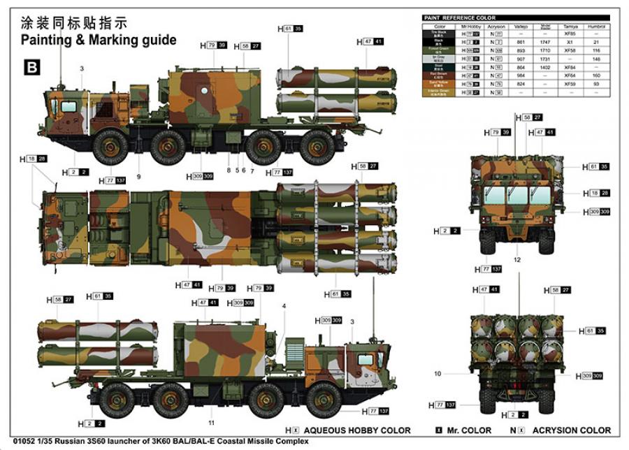 Trumpeter 1/35 Russian SSC-6/3K60 BAL-E System