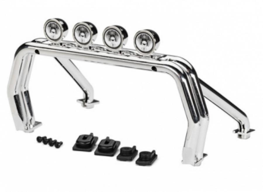 Traxxas Roll Bar Chrome w/ Mounts Chevrolet K10, Ford F-150 TRX9262