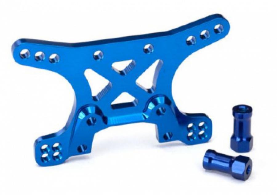 Traxxas Shock tower, front, 7075-T6 aluminum (blue-anodized) TRX6440