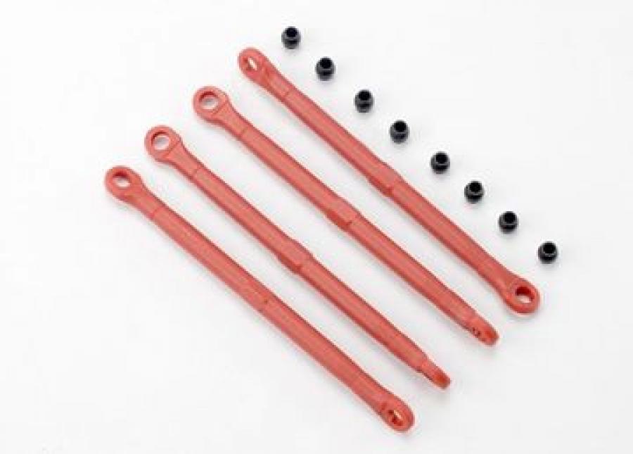 Traxxas Toe-links, plastic, front& rear red (4) TRX7138