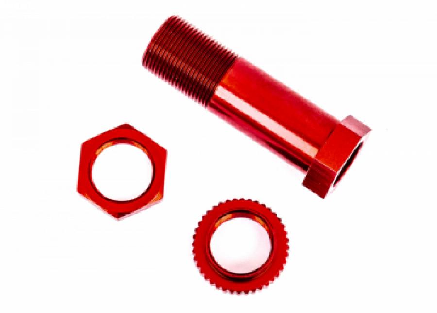 Traxxas Servo Saver Post with Nuts Alu Red Sledge TRX9545R