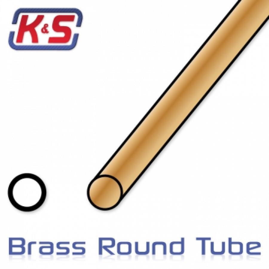 Round Brass Tube 3mm OD x .45mm (5 pcs)