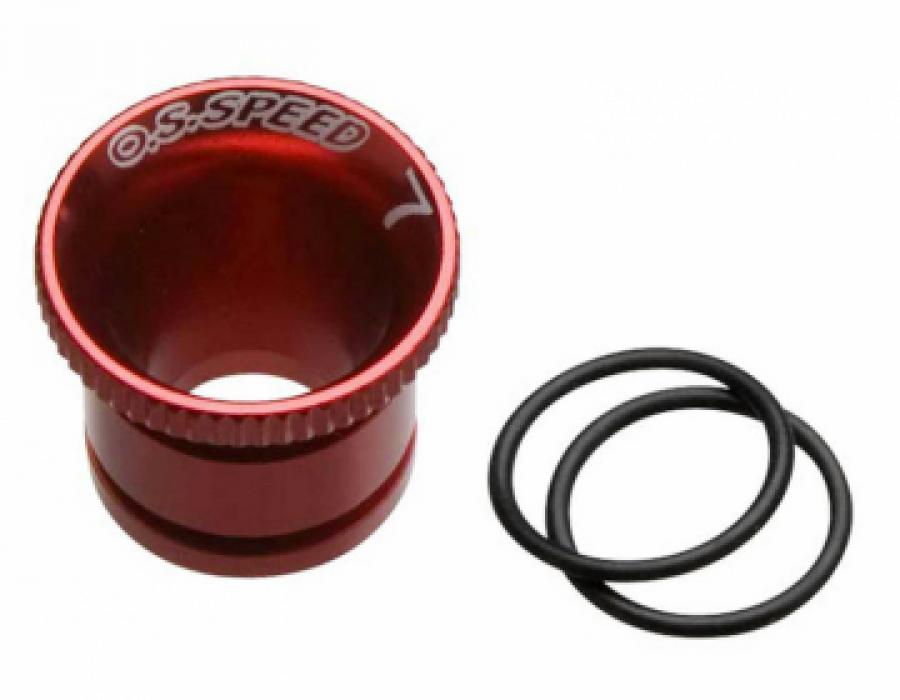 Carburettor Reducer 7mm (Red) Alu