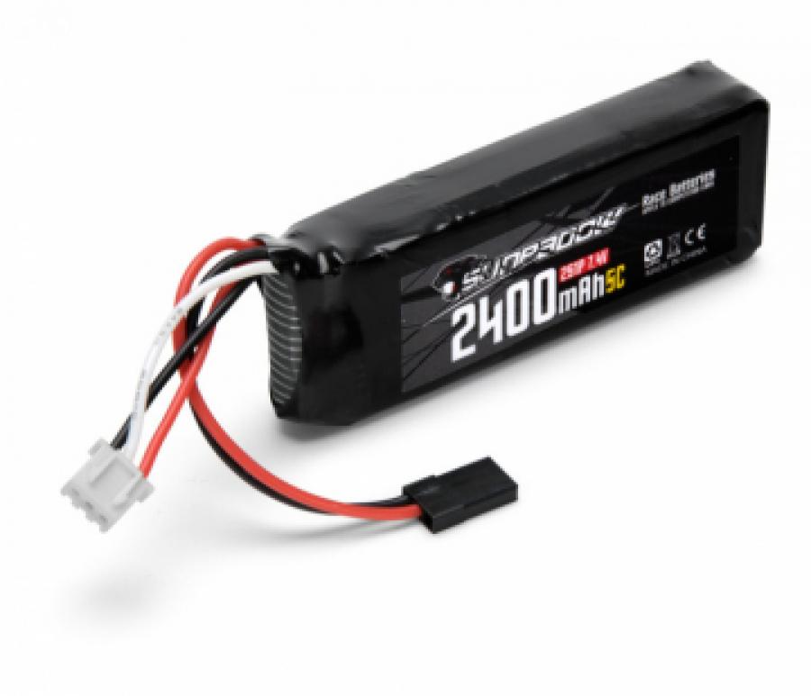 Receiver battery Li-Po 7,4V 2400mAh 5C