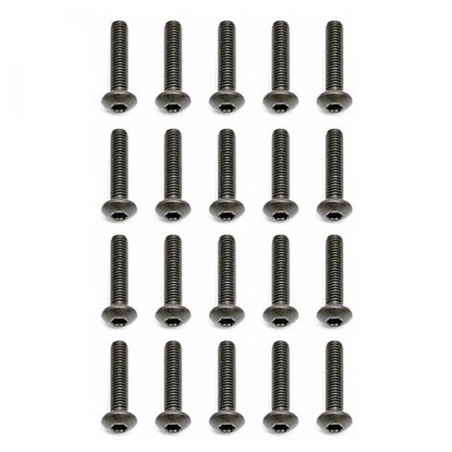 Team Associated M3 X 14 Button Head Hex Screws (10)