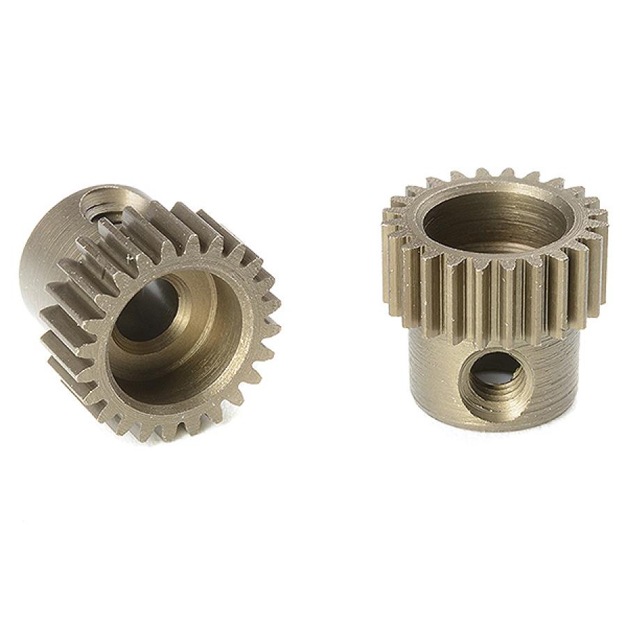 CORALLY 64 DP PINION SHORT HARDENED STEEL 24 TEETH SHAFT DIA. 3.17MM