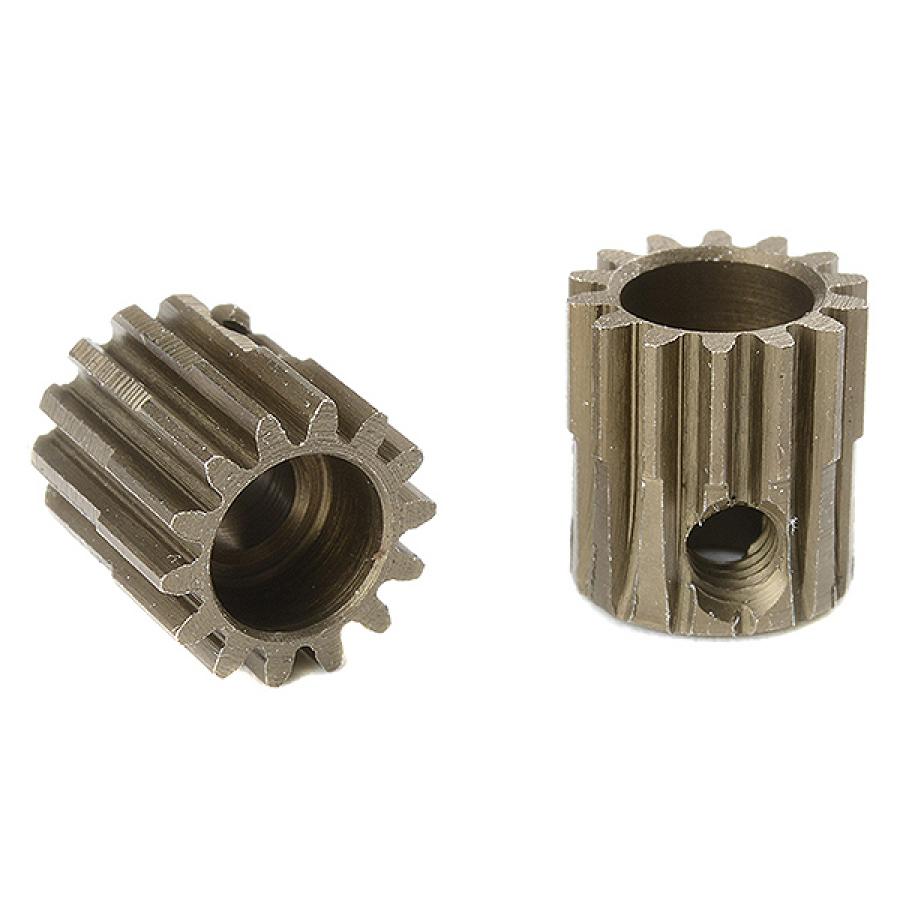 CORALLY 48 DP PINION SHORT HARDENED STEEL 14 TEETH SHAFT DIA. 3.17mm