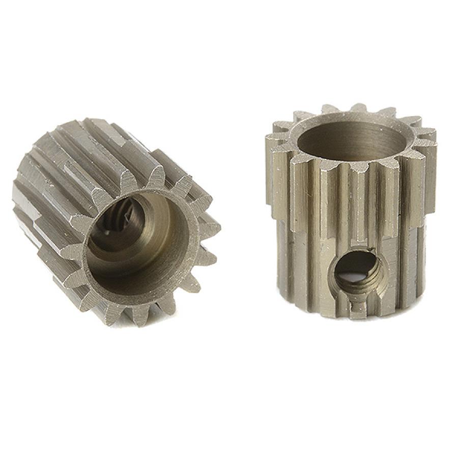 CORALLY 48 DP PINION SHORT HARDENED STEEL 15 TEETH SHAFT DIA. 3.17mm