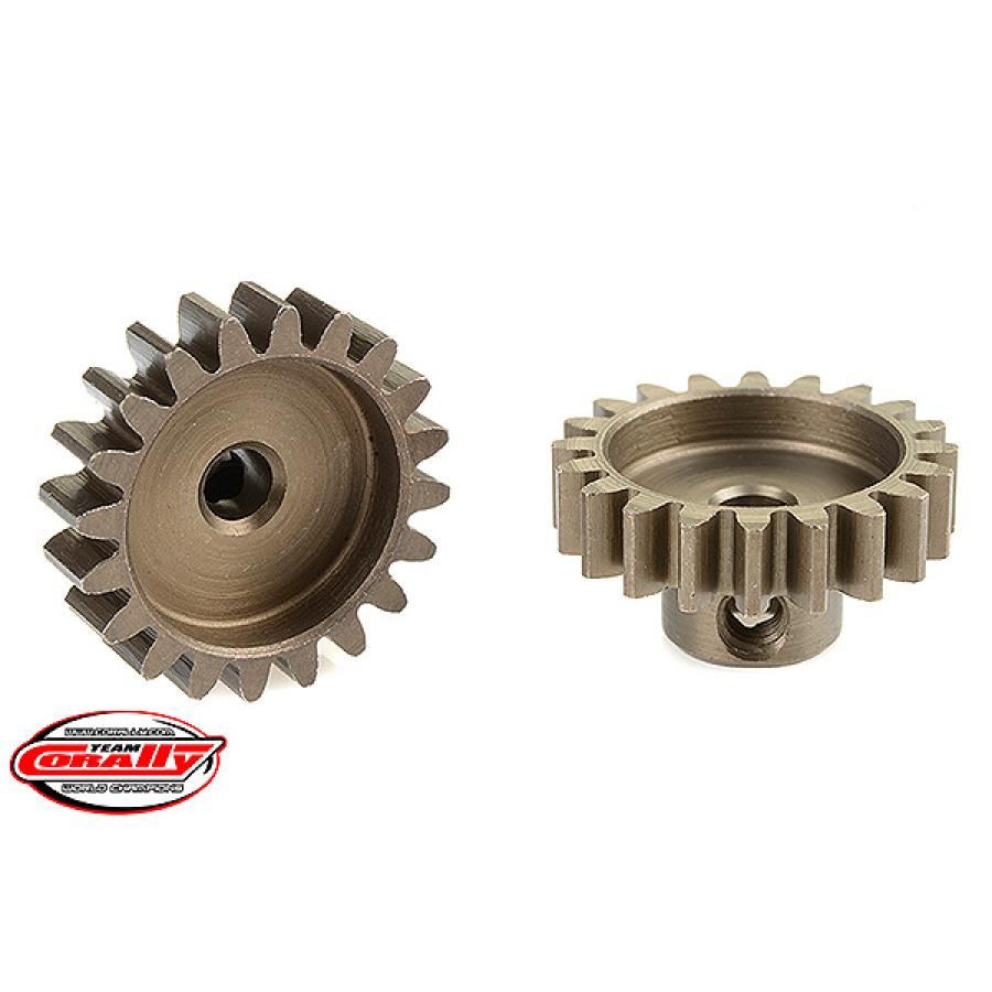 CORALLY 32 DP PINION SHORT HARDENED STEEL 20 TEETH SHAFT DIA. 3.17mm