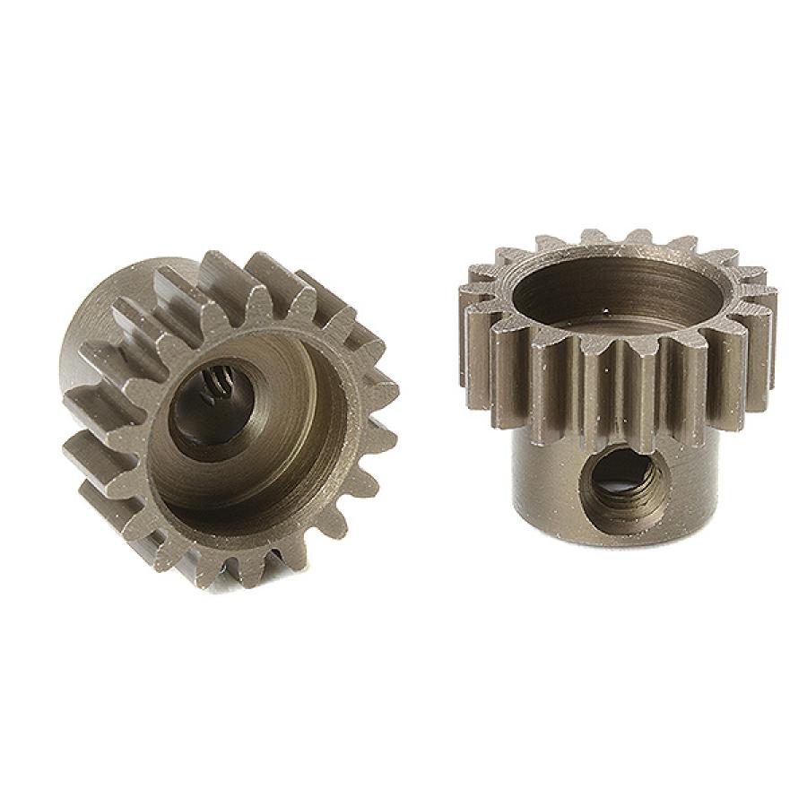 CORALLY M0.6 PINION SHORT HARDENED STEEL 18 TEETH SHAFT DIA. 3.17mm