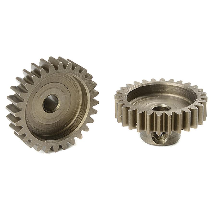 CORALLY M0.6 PINION SHORT HARDENED STEEL 28 TEETH SHAFT DIA. 3.17mm