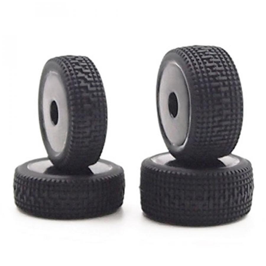 CARISMA GT24R MEENI PINS RALLY WHEEL/TYRE SET MOUNTED