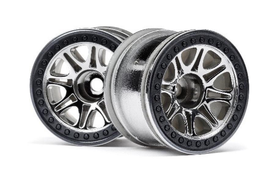 HPI Racing  SPLIT 8 TRUCK WHEEL (CHROME/2PCS) 113336