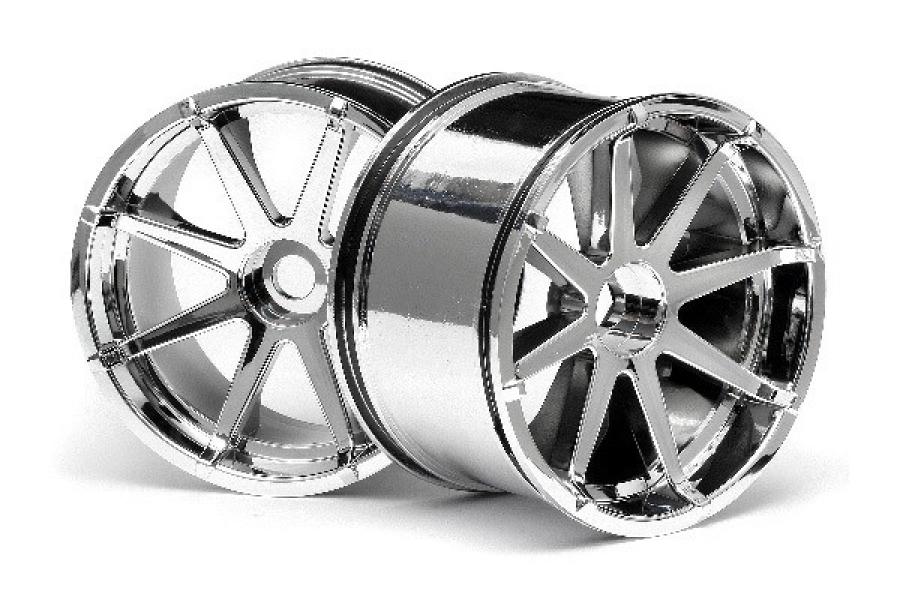 BLAST WHEEL CHROME (115X70MM 7INCH/2PCS)