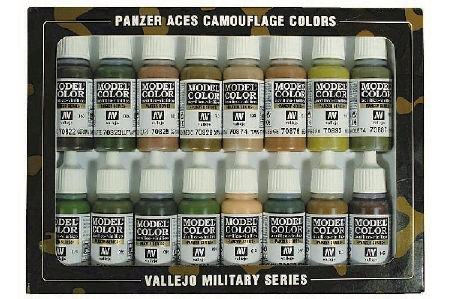 Panzer Aces Camouflage set 16x17ml