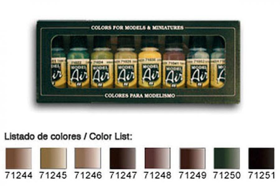 German ISAF 8 color set