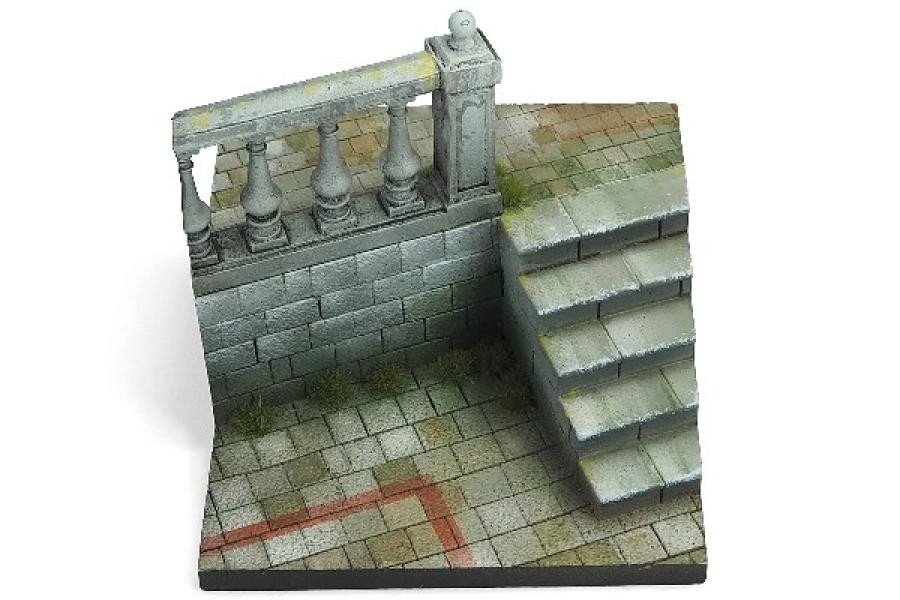 1/35 Diorama Base, City Stairs 7x7x6cm