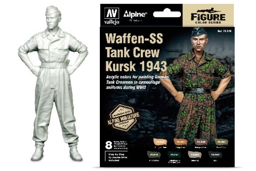 Waffen-SS Tank Crew 1943, Model color paint set 8x17ml