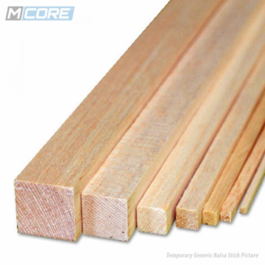 Balsa strip 7x7x1000mm M-Core