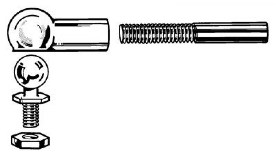 1/16" Threaded Ball Link