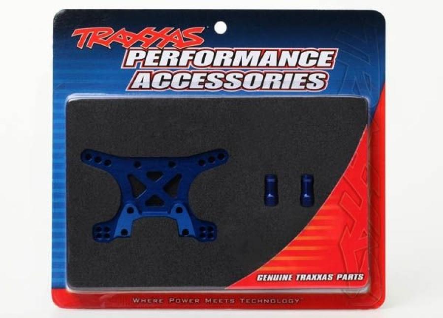 Traxxas Shock tower, front, 7075-T6 aluminum (blue-anodized) TRX6440