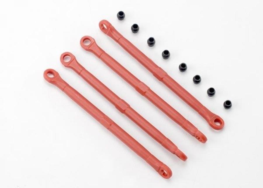 Traxxas Toe-links, plastic, front& rear red (4) TRX7138