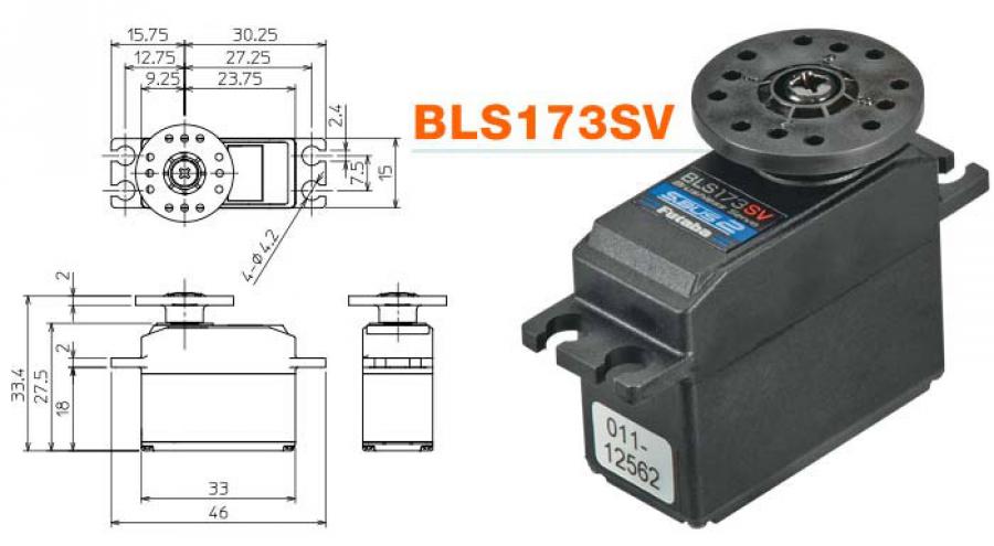 Servo  7,6kg 0,10s HV/S.BUS2 SV (repl. BLS153)