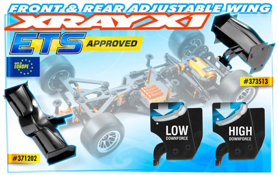Rear Wing Adjustable Black X1'16 ETS Approved (1)