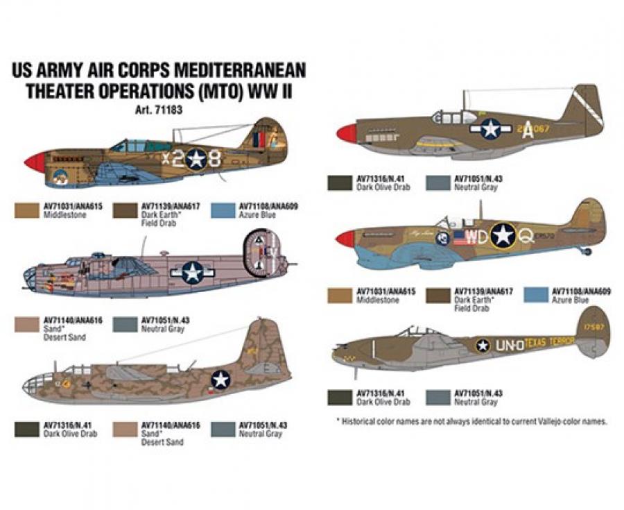 US ARMY AIR CORPS Colors (Mediterranean)