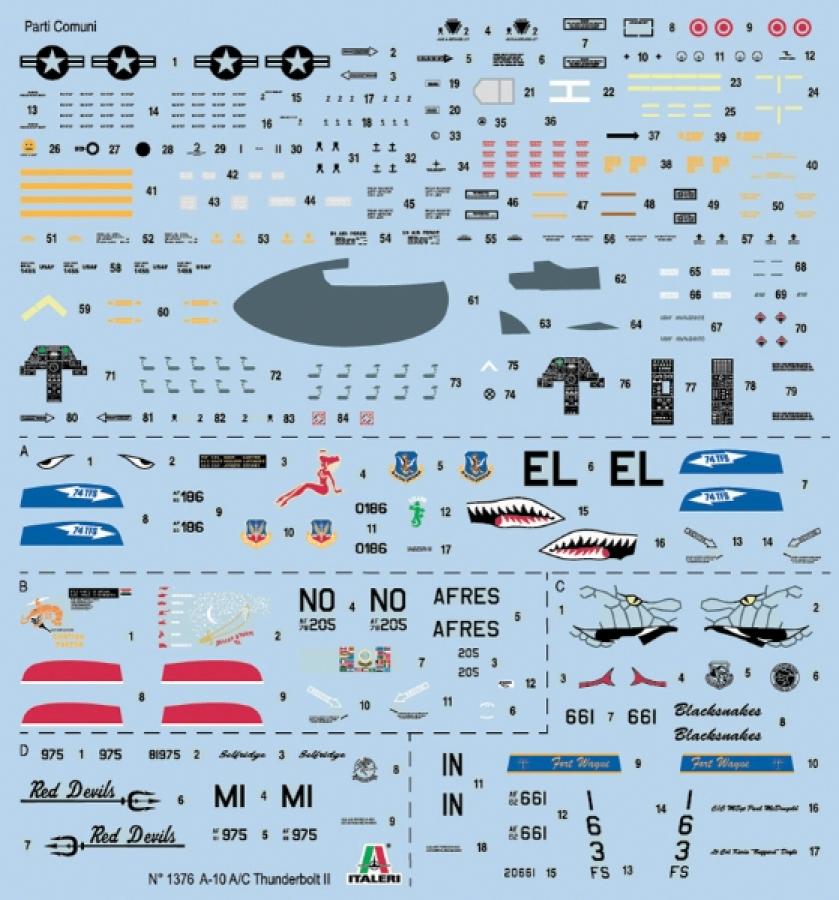 Italeri 1/72 A-10 A/C THUNDERBOLT ll - GULF WAR