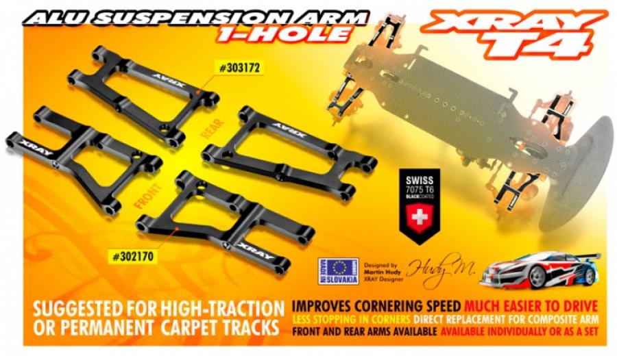 Xray  Rear Suspension Arm Alu 303172