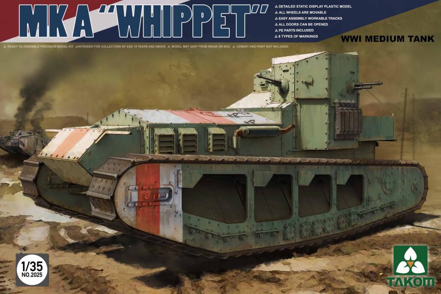 1:35 MK A "Whippet" WWI Medium Tank