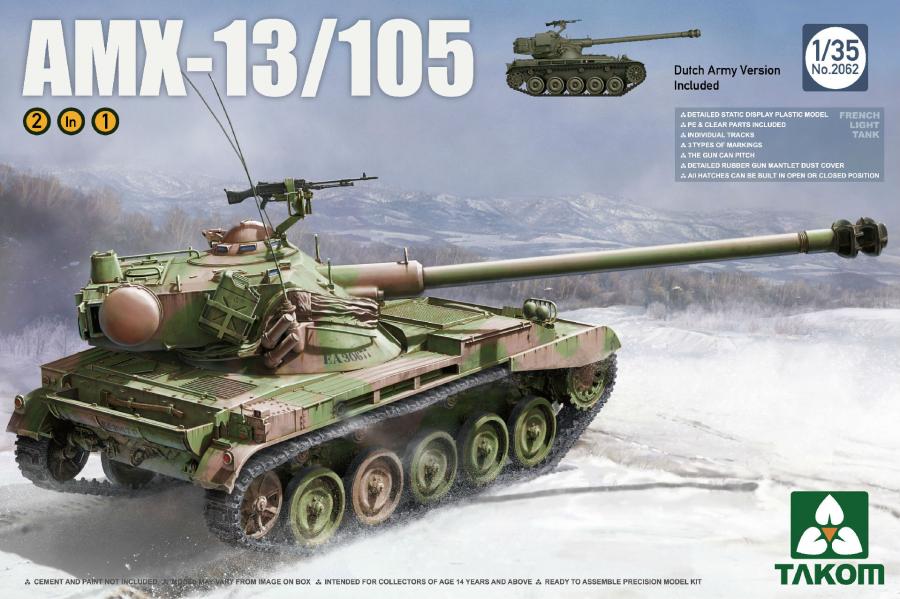 1:35 French Light Tank AMX-13/105  2 in 1