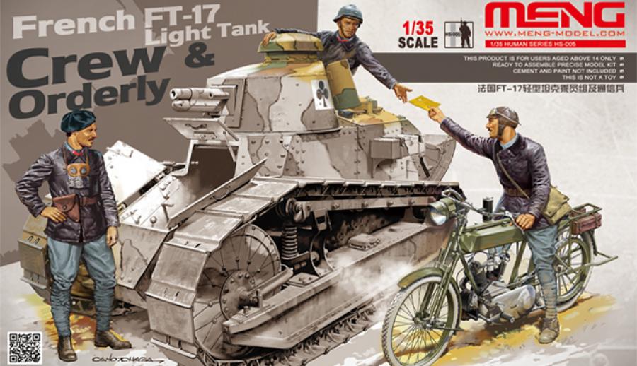1:35 French FT-17 Tank Crew & Orderly
