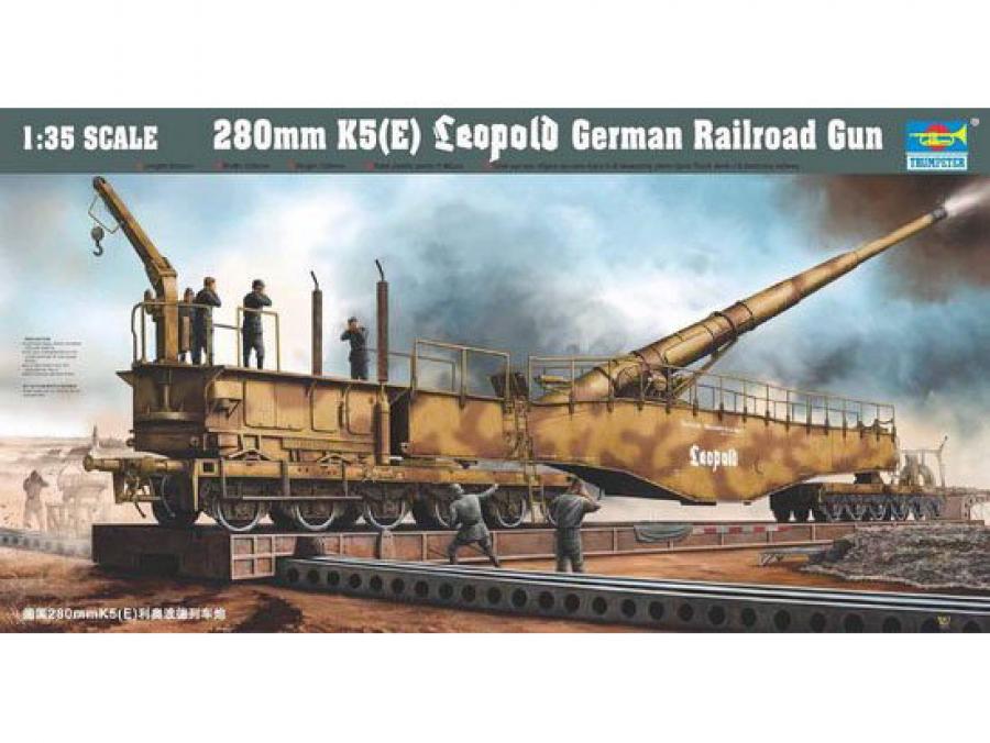 Trumpeter 1:35 Leopold 280mm K5 (E) Railroad Gun