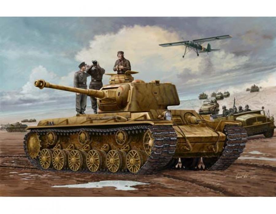 Trumpeter 1:35 German Pz.Kpfm. KV-1 756(r) Tank