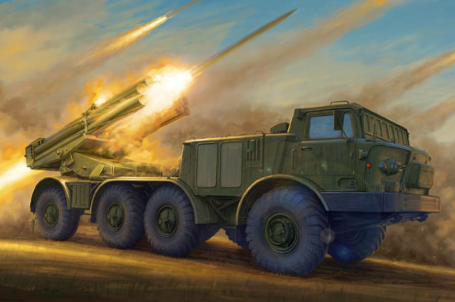 Trumpeter 1:35 Russian 9P140 TEL of 9K57 Uragan Rocket System