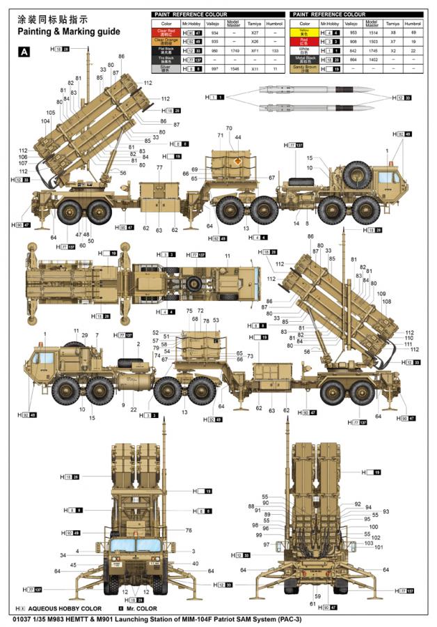 Trumpeter 1:35 M983 HEMTT & M901 Launching Station