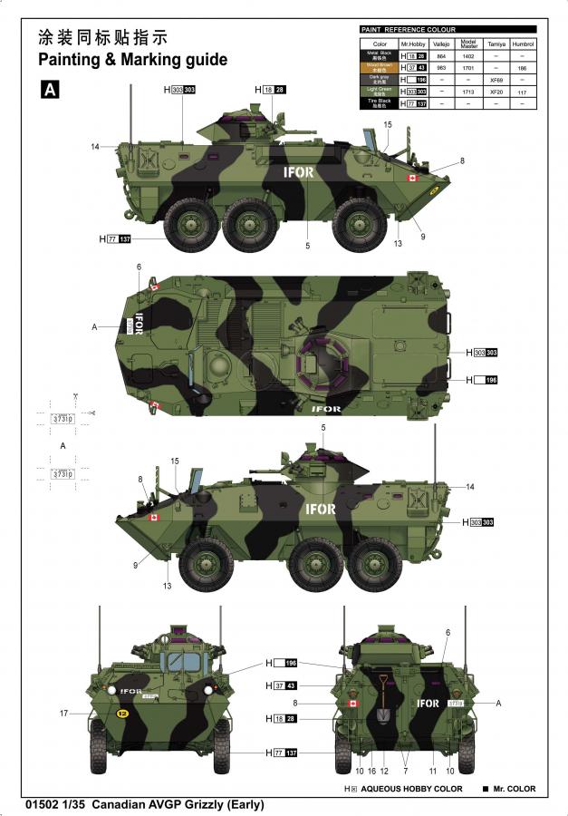 Trumpeter 1:35 Canadian AVGP Grizzly (Early)