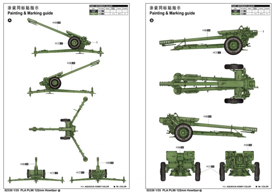 Trumpeter 1:35 PLA PL96 122mm Howitzer