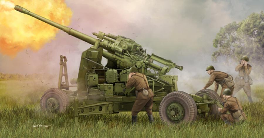 Trumpeter 1:35 Soviet 100mm AA Gun KS-19M2