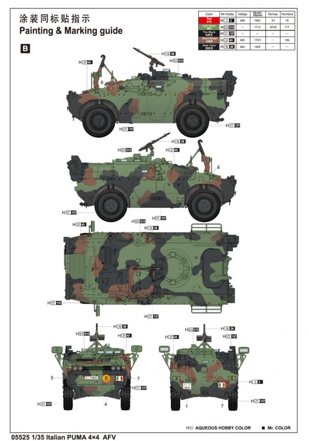 1:35 Italian PUMA 4x4 Wheeled AFV